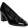 Tamaris Rose Court Shoe With Block Heel Black