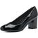 Tamaris Rose Court Shoe With Block Heel Black