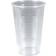 Diverse Fadølsglas i PP plast med riller 50cl klar