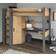 Parisot wardrobe desk storage space Våningssäng 90x200cm