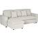 Homcom Sectional Sleeper Sofa 89.8" 3 Seater