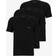 HUGO BOSS Mens Black Pack of Three Logo-print Regular-fit Cotton-jersey T-shirts