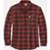 Carhartt Men's Mens Cotton Long Sleeve Plaid Flannel Shirt Red Ochre