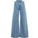 Maison Margiela Asymmetric Wide Leg Cotton Denim Jeans - Blue