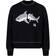 Palm Angels Shark Wool Sweatshirt - Black