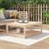 vidaXL Havebord 121x82.5x45 cm Massivt Fyrretræ