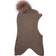 Racing Kids Kid's Round Balaclava with Pompom - Rose Brown