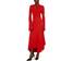 Victoria Beckham Asymmetric Slash Jersey Dress - Crimson