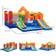 OutSunny Bouncy Castle with Double Slides Pool Trampoline with Blower