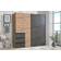 Forte WINN 2 ‎Artisan Oak With Concrete Look Dark Grey Kleiderschrank 200.1x200.5cm