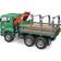 Bruder Man Timber Truck W/Loading Crane & 3 Trunks