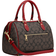 Coach Rowan Satchel In Blocked Signature Canvas - Gold/Brown/Red