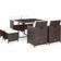 vidaXL 42522 Matgrupp, 1 Bord inkl. 4 Stolar