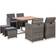 vidaXL 42522 Matgrupp, 1 Bord inkl. 4 Stolar