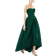 Alfred Sung Strapless High-Low Maxi Dress - Hunter Green