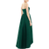 Alfred Sung Strapless High-Low Maxi Dress - Hunter Green