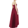 Alfred Sung Strapless High-Low Maxi Dress - Burgundy Red