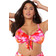 Swimsuits For All Mentor Tie Front Bikini Top - Orange Tie Dye