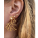 Hultquist Mini Coral Leaf Earrings - Gold/Pearls