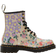 Dr. Martens 1460 Floral Mash Up Leather Lace-Up Boots - Parchment Beige