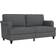 Homcom Couch Dark Gray Sofa 70.8" 3 Seater