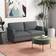 Homcom Couch Dark Gray Sofa 70.8" 3 Seater