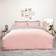 Brentfords Plain Dye Duvet Cover Pink, Grey (198x198cm)