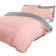 Brentfords Plain Dye Duvet Cover Pink, Grey (198x198cm)