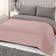 Brentfords Plain Dye Funda nórdica Gris, Rosa (198x198cm)