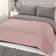 Brentfords Plain Dye Housse de couette Rose, Gris (198x198cm)