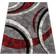 Paco Home Large rug Schwarz, Grau, Rot cm