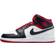 NIKE Air Jordan 1 Mid GS - White/Black/Gym Red