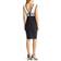 Bebe Plunge Neck Bandage Dress - Black/White