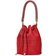 Marc Jacobs The Leather Mini Bucket Bag - True Red