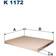 Filtron Filter, kupéventilation FILTRON K 1172