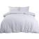 Highams Seersucker Duvet Cover White (228.6x218.4cm)