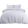 Highams Seersucker Housse de couette Blanc (228.6x218.4cm)