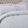 Highams Seersucker Housse de couette Blanc (228.6x218.4cm)