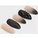 Ardell Nail Addict Premium Artificial Nail Set Black Stud & Pink Ombre 24-pack