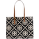 Tory Burch T Monogram Embossed Leather Tote Bag - Black