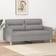 vidaXL 2-Seater Fabric Sofa 62.2" 2 Seater