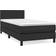 vidaXL Box Spring Con Colchón Cuero Sintético Negro 90x190 cm Cama Continental