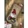 Permin Santa with Porridge Julstrumpa 80cm