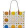 Tory Burch Ella Canvas Tote Bag - Blue Multi Basketweave