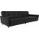 DHP Andora Coil Futon Sofa 76" 3 Seater