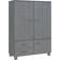 vidaXL Hamar 99x45x137 cm Pine Grey-Light Armario 99x137cm