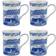 Spode Blue Italian Krus 34cl 4stk