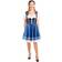 Hisab Joker Oktoberfestklänning Dirndl Blå