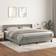 vidaXL Mit Matratze Hellgrau 180x200 cm Samt Boxspringbett