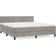 vidaXL Mit Matratze Hellgrau 180x200 cm Samt Boxspringbett